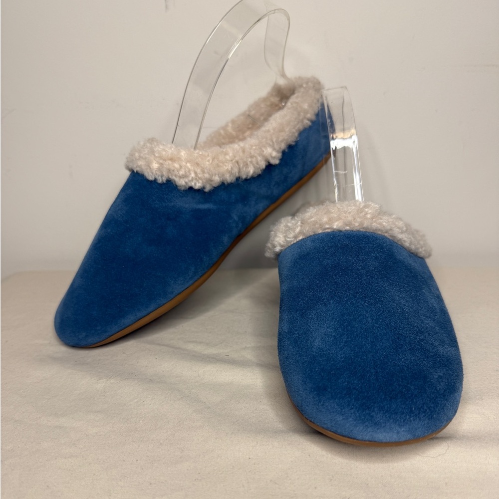 Zodiac Blue Slippers with Cream Lining